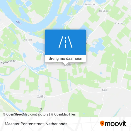 Meester Pontenstraat kaart