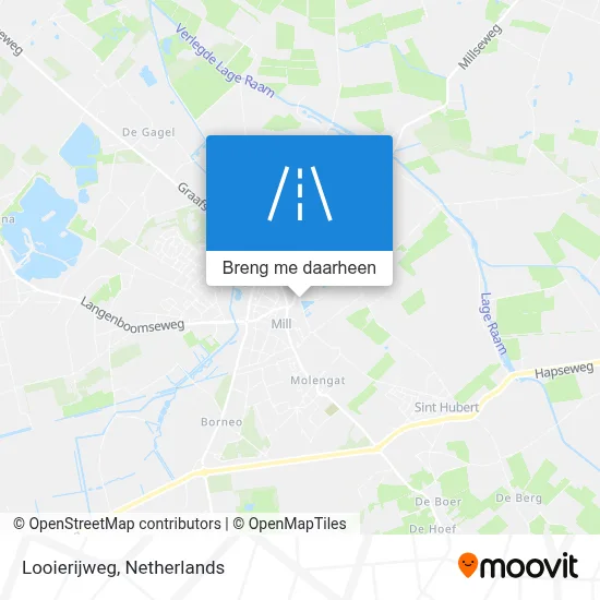 Looierijweg kaart