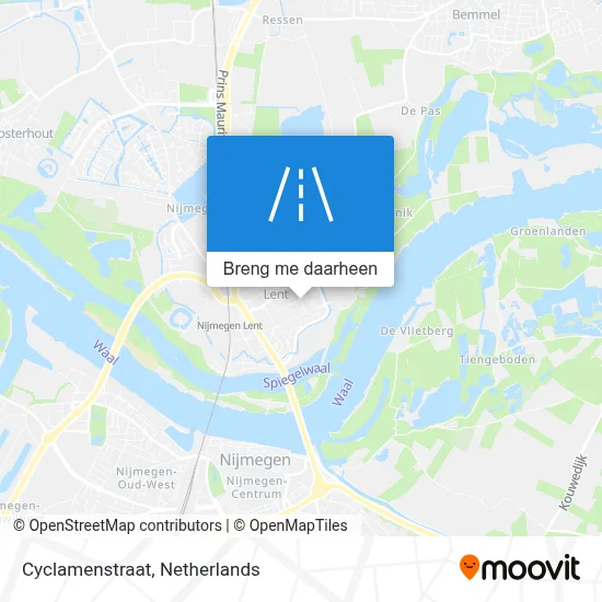 Cyclamenstraat kaart