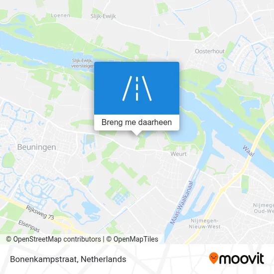 Bonenkampstraat kaart
