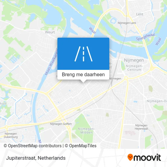 Jupiterstraat kaart
