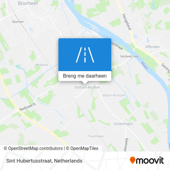 Sint Hubertusstraat kaart