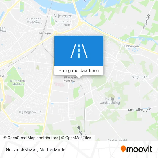 Grevinckstraat kaart