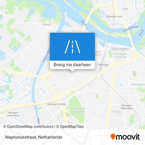 Neptunusstraat kaart