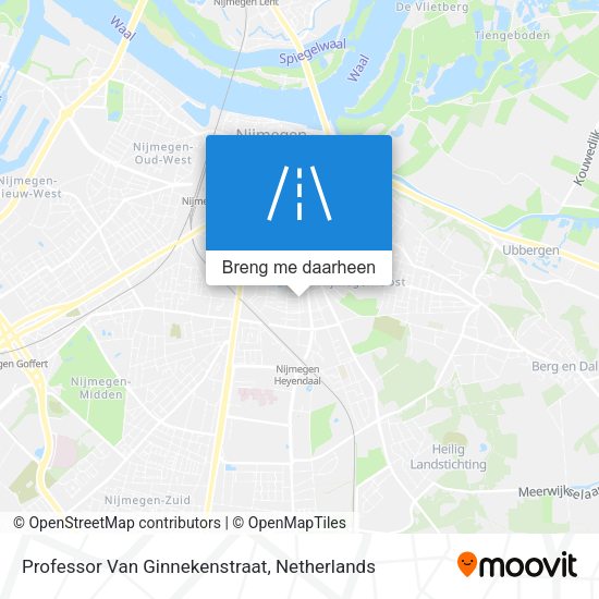 Professor Van Ginnekenstraat kaart