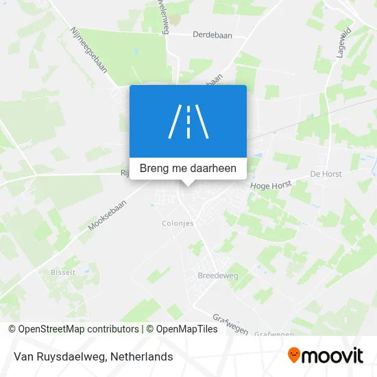 Van Ruysdaelweg kaart