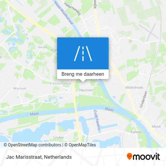 Jac Marisstraat kaart