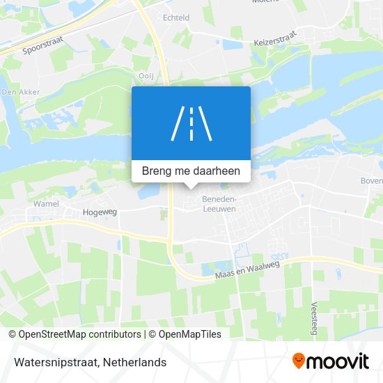Watersnipstraat kaart