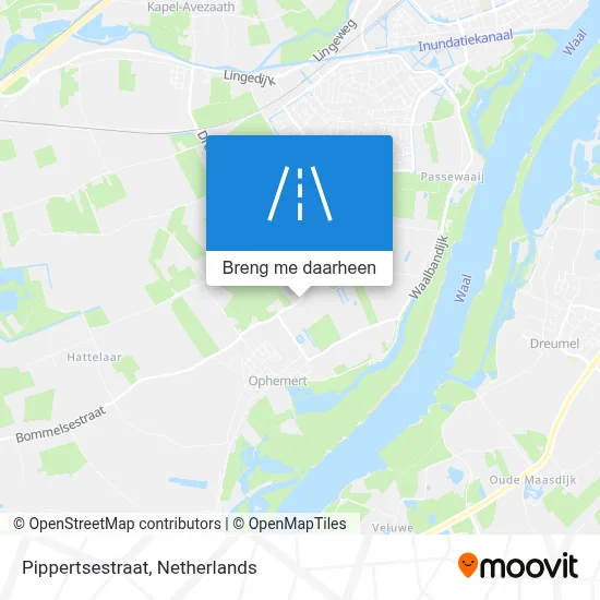 Pippertsestraat kaart