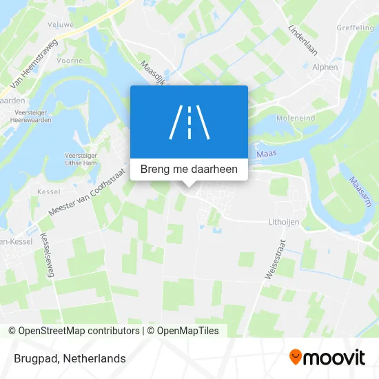 Brugpad kaart