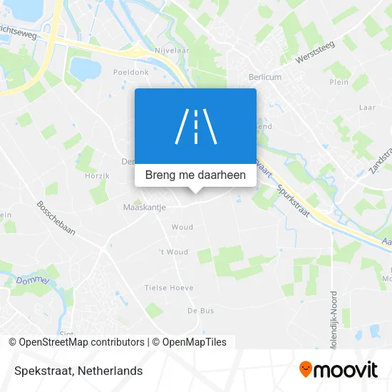 Spekstraat kaart