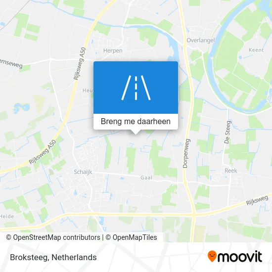 Broksteeg kaart