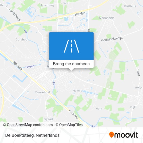 De Boektsteeg kaart