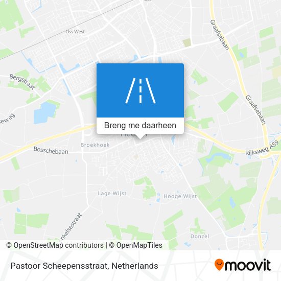 Pastoor Scheepensstraat kaart