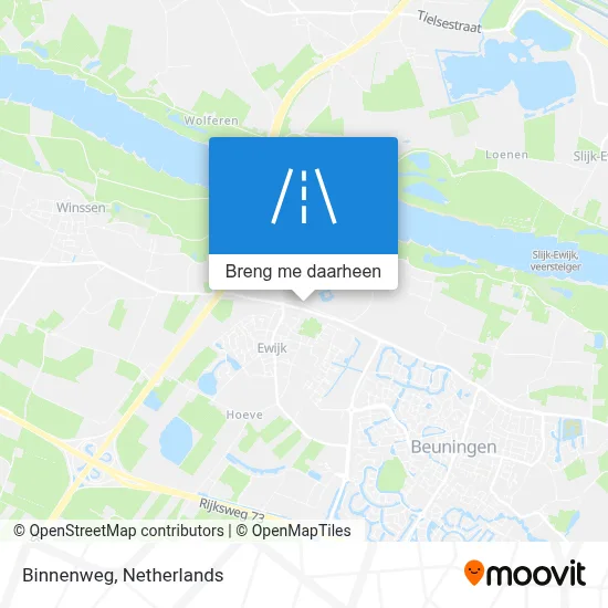 Binnenweg kaart
