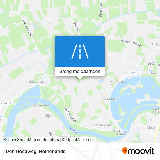 Den Hoedweg kaart