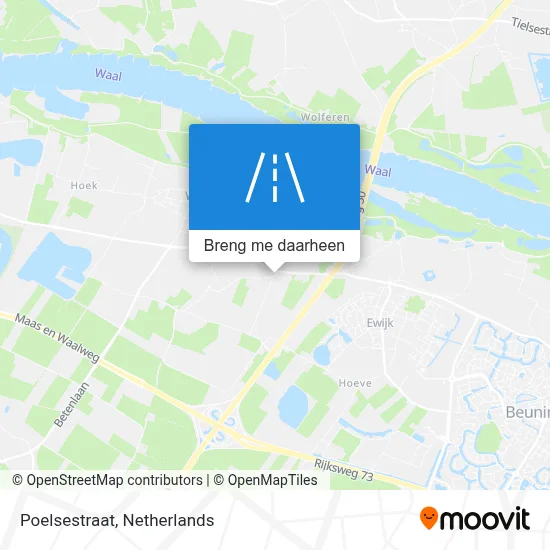Poelsestraat kaart