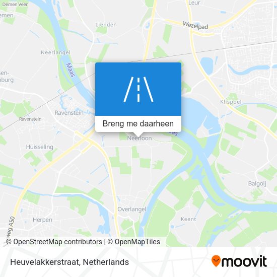 Heuvelakkerstraat kaart