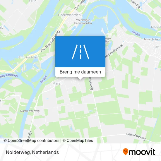 Nolderweg kaart