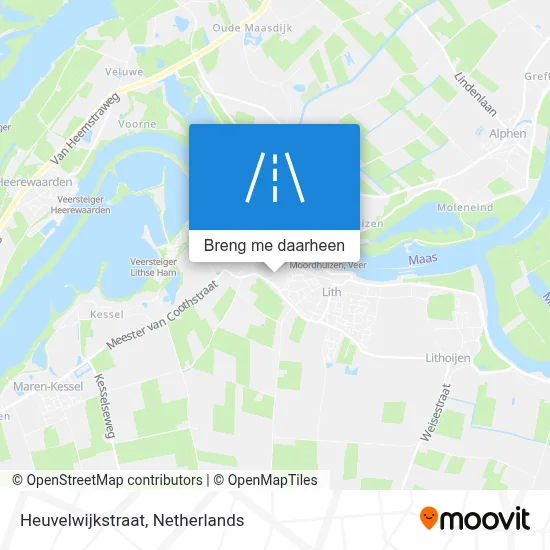 Heuvelwijkstraat kaart