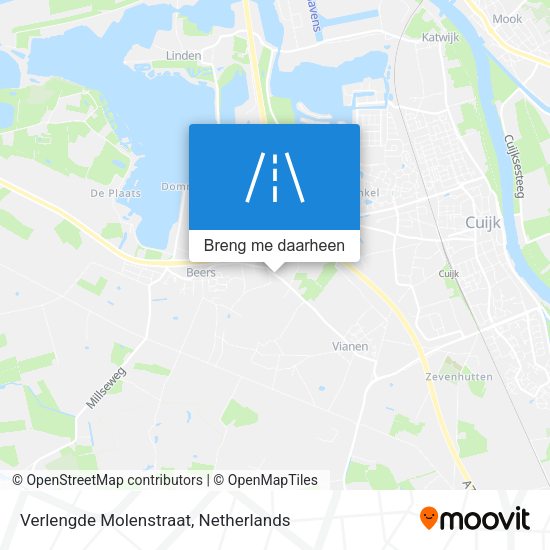 Verlengde Molenstraat kaart
