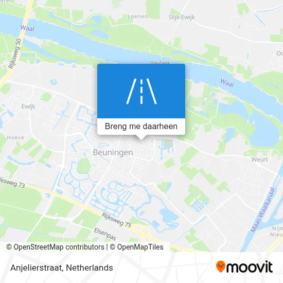 Anjelierstraat kaart