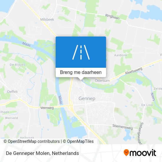 De Genneper Molen kaart