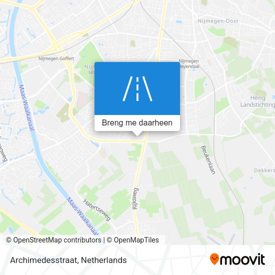 Archimedesstraat kaart