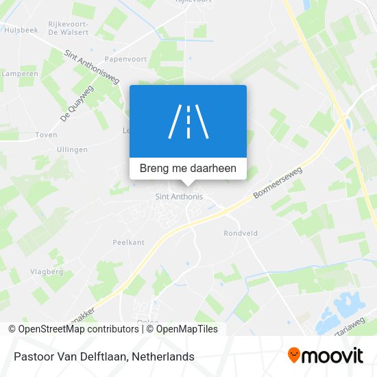 Pastoor Van Delftlaan kaart