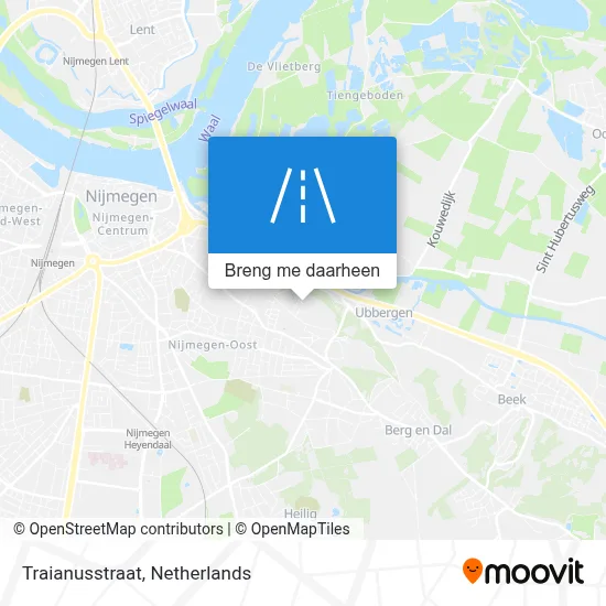 Traianusstraat kaart