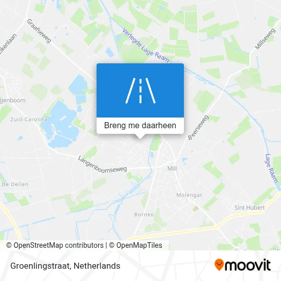 Groenlingstraat kaart