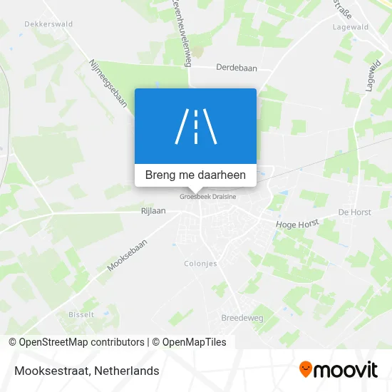 Mooksestraat kaart