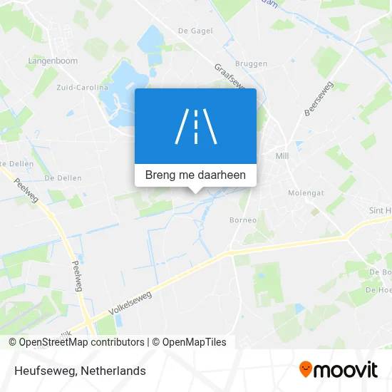 Heufseweg kaart