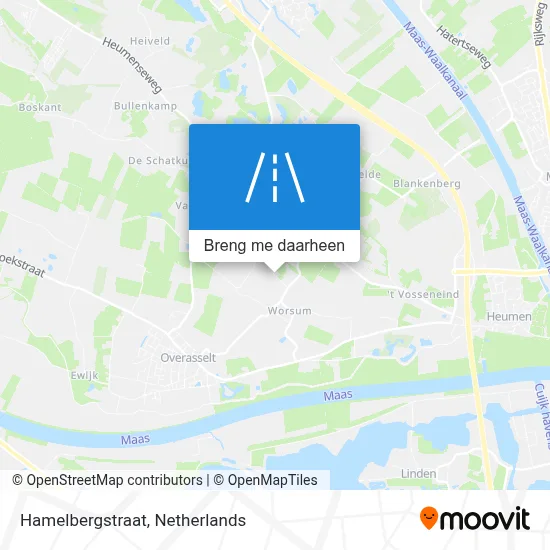 Hamelbergstraat kaart