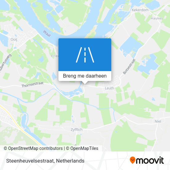 Steenheuvelsestraat kaart
