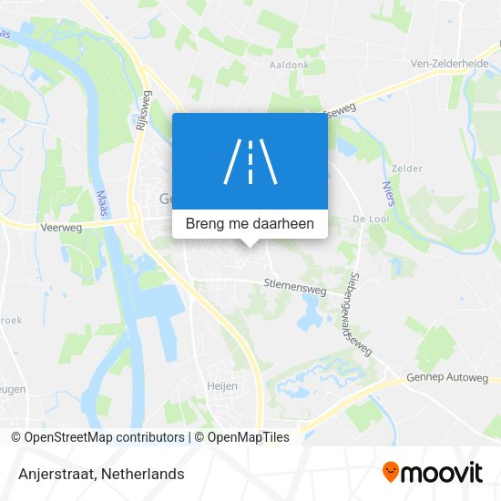 Anjerstraat kaart