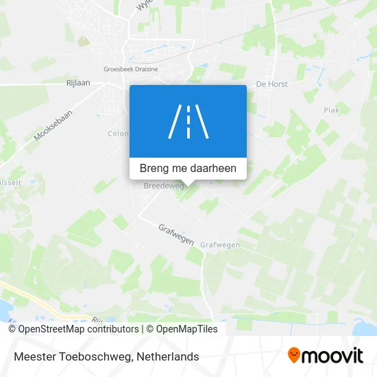 Meester Toeboschweg kaart