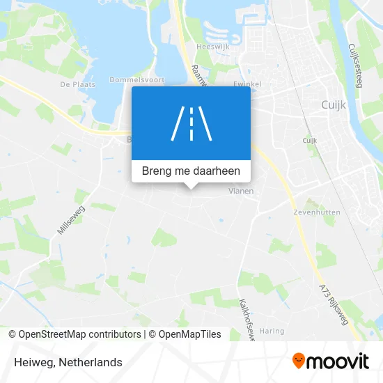 Heiweg kaart