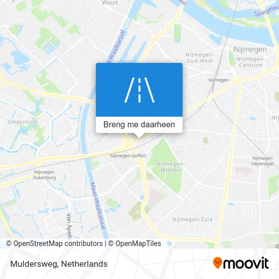 Muldersweg kaart