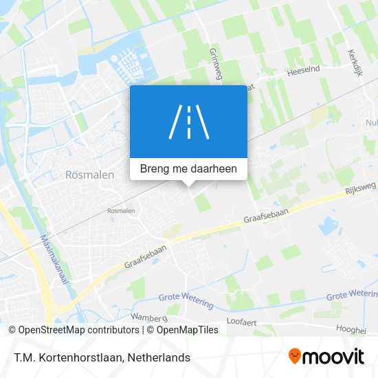 T.M. Kortenhorstlaan kaart
