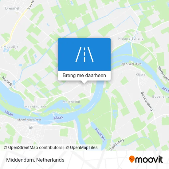 Middendam kaart