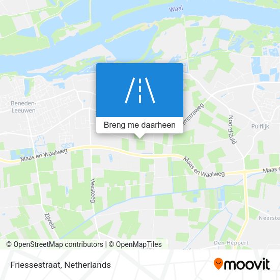 Friessestraat kaart