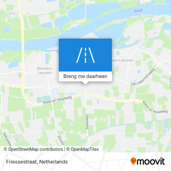 Friessestraat kaart