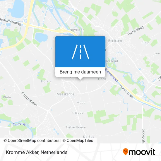 Kromme Akker kaart