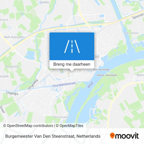 Burgemeester Van Den Steenstraat kaart