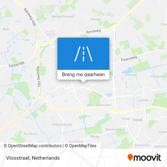 Vlosstraat kaart