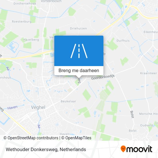 Wethouder Donkersweg kaart