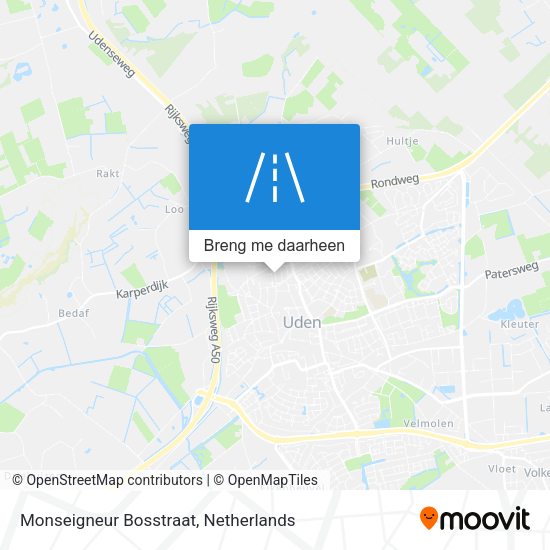 Monseigneur Bosstraat kaart