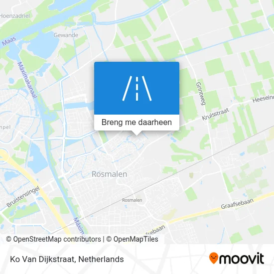 Ko Van Dijkstraat kaart