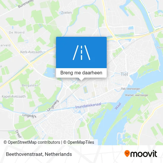 Beethovenstraat kaart
